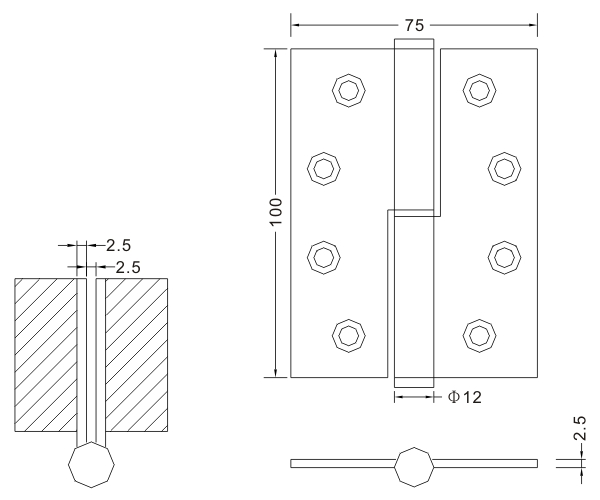 wooden door hinges