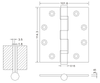 wooden door hinges