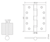 wooden door hinges
