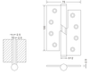 wood screen door hinges