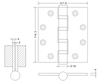stainless steel door hinges