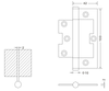 commercial door hinge