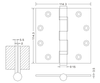 wooden door hinges