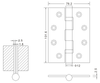 wood screen door hinges
