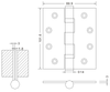 wooden door hinges