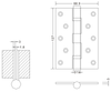 stainless steel door hinges