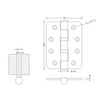 wood screen door hinges