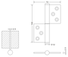 metal door hinges