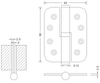 wooden door hinges