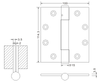 wooden door hinges