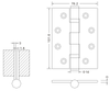 stainless steel door hinges